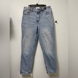 Abercrombie & Fitch Light Blue Straight Leg Jeans Size 10 Curve Love